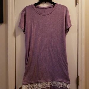 Lavender Short-Sleeve Tunic